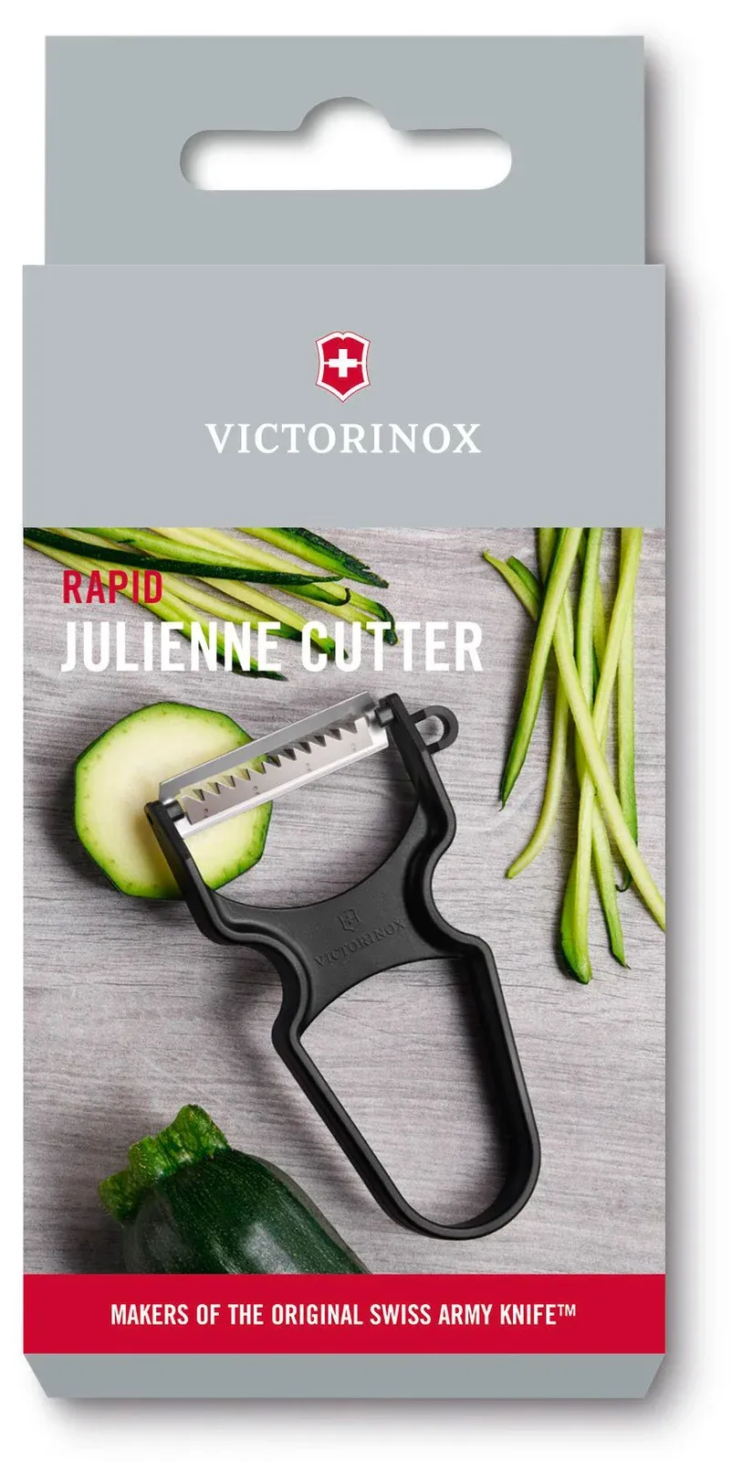 Овощечистка для овощей и фруктов Victorinox Rapid черныйс лезвием жульен 6.0934.3 - фото 1