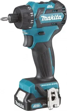 Дрель-шуруповерт Makita DF032DWME аккум. патрон:шестигр.1/4 кейс в комплекте - фото 2