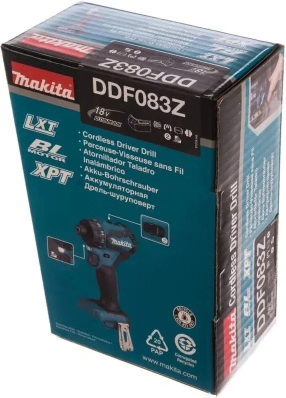 Дрель-шуруповерт Makita DDF083Z аккум. патрон:шестигр.1/4 - фото 2