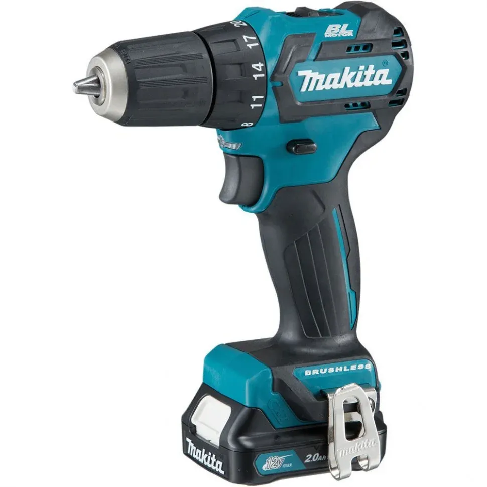 Дрель-шуруповерт Makita HP332DWAE аккум. патрон:быстрозажимной кейс в комплекте - фото 2