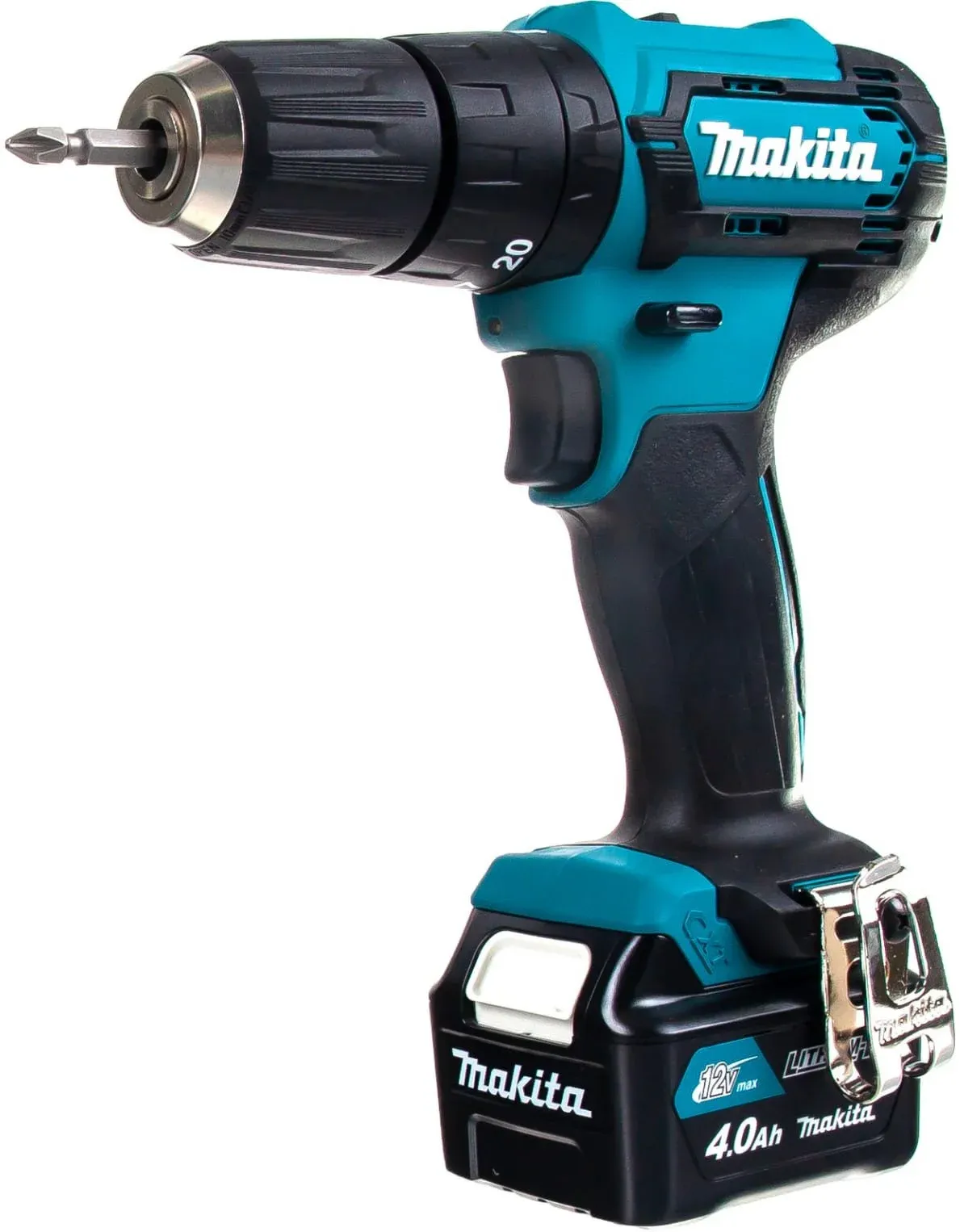 Дрель-шуруповерт Makita HP333DWME аккум. патрон:быстрозажимной кейс в комплекте - фото 5