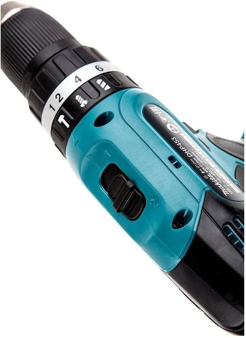Дрель-шуруповерт Makita DHP453RFE аккум. патрон:быстрозажимной кейс в комплекте - фото 3