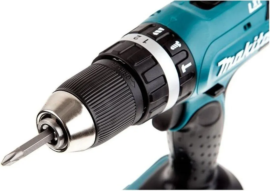 Дрель-шуруповерт Makita DHP453RFE аккум. патрон:быстрозажимной кейс в комплекте - фото 4