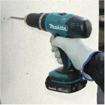 Дрель-шуруповерт Makita DHP453RFE аккум. патрон:быстрозажимной кейс в комплекте - фото 8