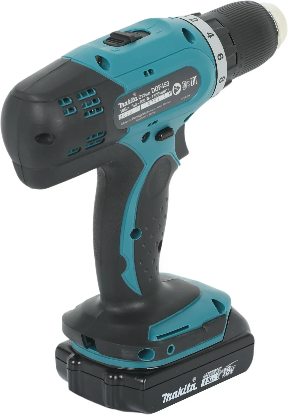 Дрель-шуруповерт Makita DDF453SYX5 аккум. патрон:быстрозажимной - фото 8