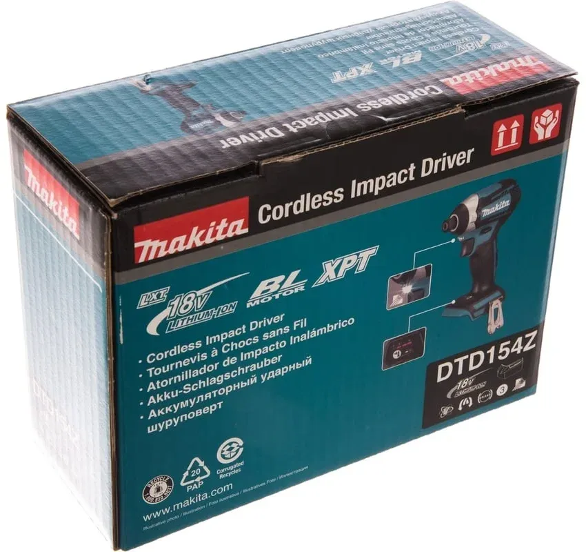 Шуруповерт Makita DTD154Z аккум. патрон:шестигр.1/4 - фото 8