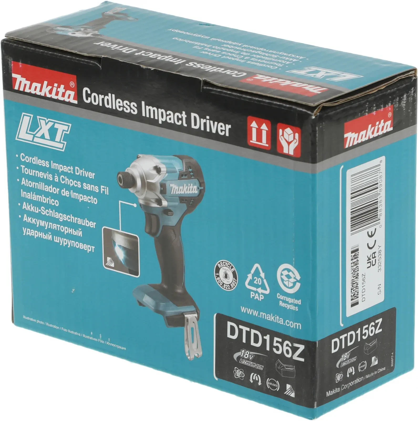 Шуруповерт Makita DTD156Z аккум. патрон:шестигр.1/4 - фото 4