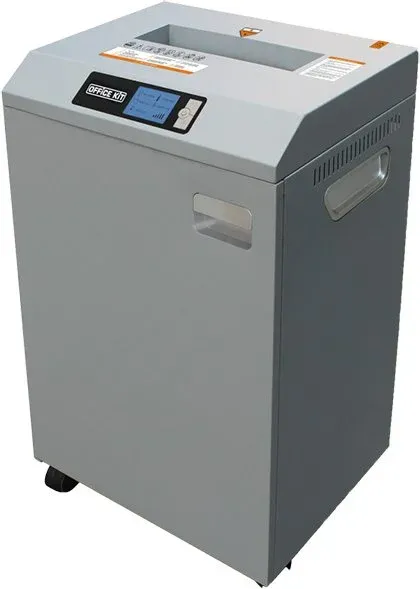 Шредер Office Kit S600 0,8х5 серый секр.P-7 фрагменты 6лист. 60лтр. - фото 2