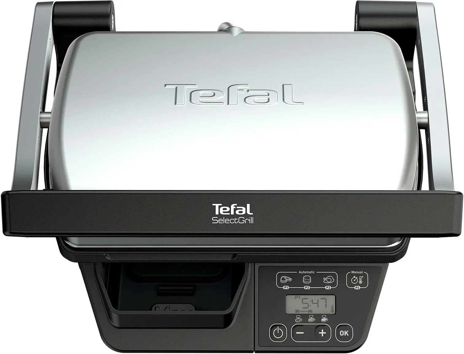 Электрогриль Tefal Optigrill GC740B30 2000Вт серебристый/черный - фото 4