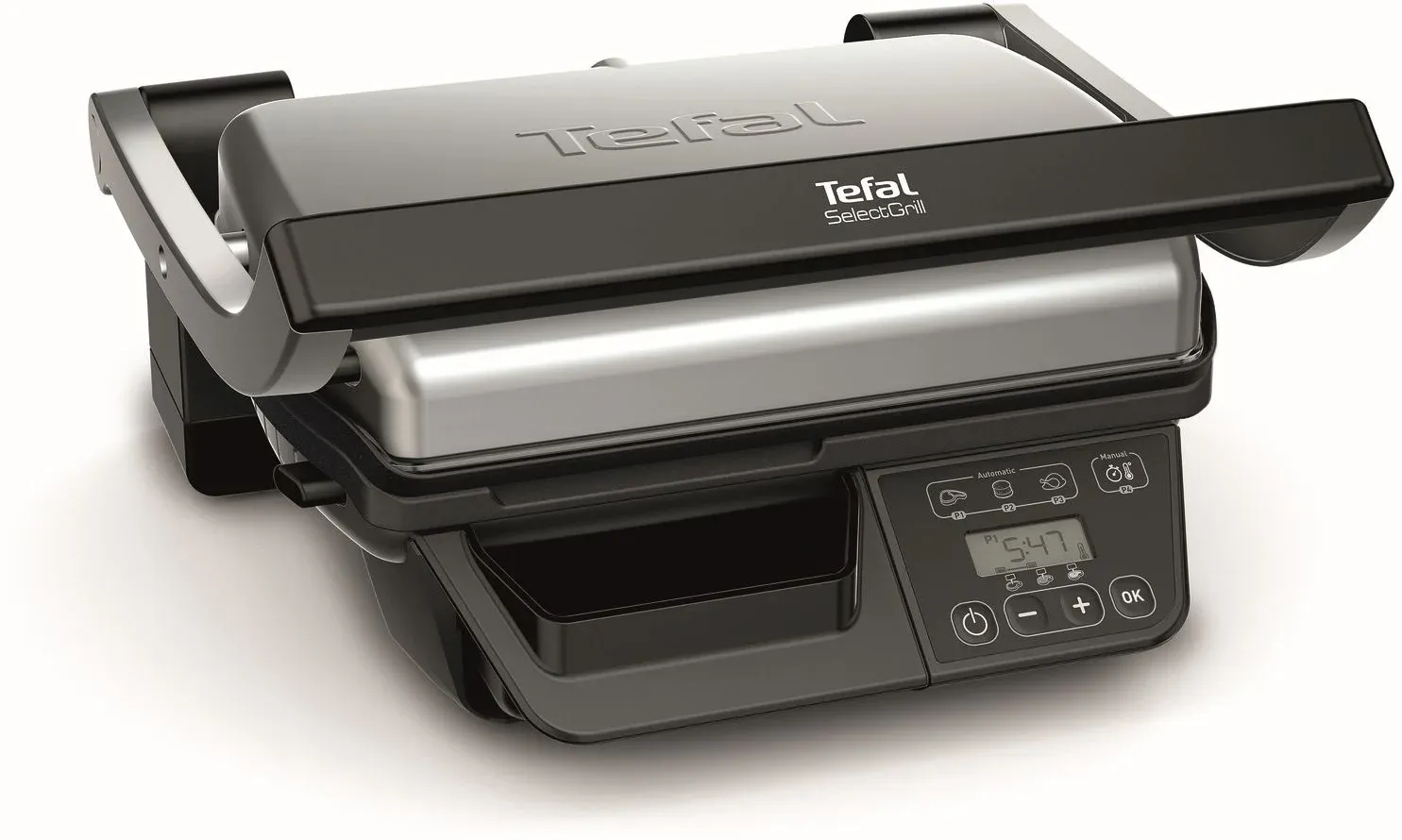 Электрогриль Tefal Optigrill GC740B30 2000Вт серебристый/черный - фото 6