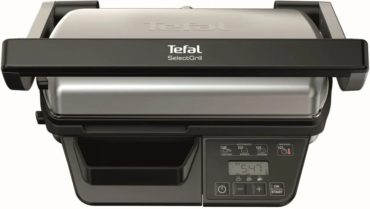 Электрогриль Tefal Optigrill GC740B30 2000Вт серебристый/черный - фото 7