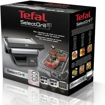 Электрогриль Tefal Optigrill GC740B30 2000Вт серебристый/черный - фото 8