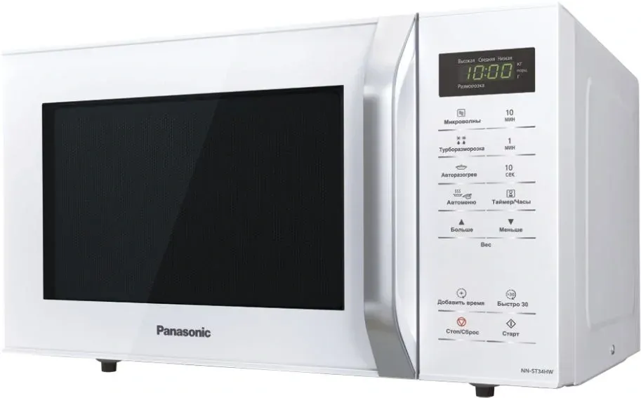 Микроволновая Печь Panasonic NN-ST34HWZPE 25л. 800Вт белый, 25 л - фото 1