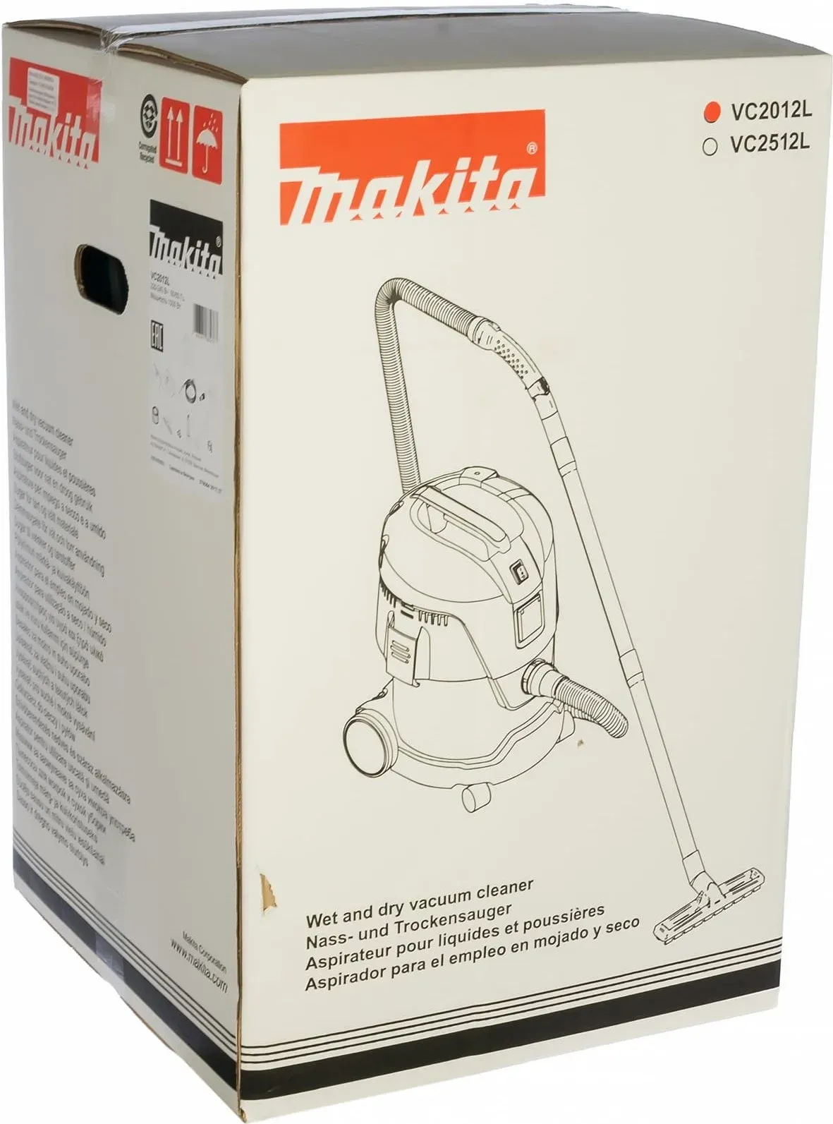 Строительный пылесос Makita VC2012L 1000Вт уборка: сухая/влажная/выдув/сбор воды зеленый - фото 4