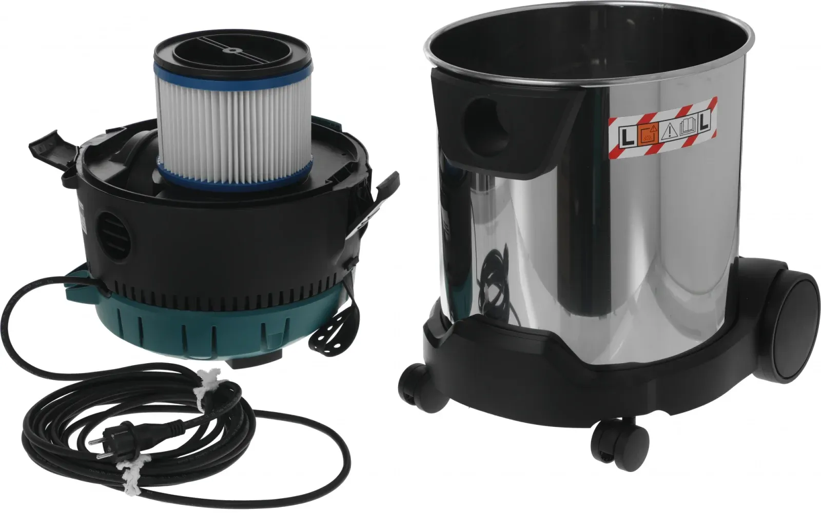 Строительный пылесос Makita VC3011L уборка: сухая/влажная/сбор воды зеленый - фото 8