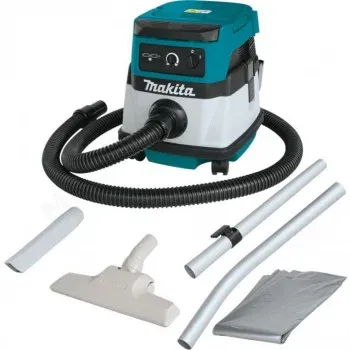 Строительный пылесос Makita DVC150LZ уборка: сухая/влажная белый - фото 8