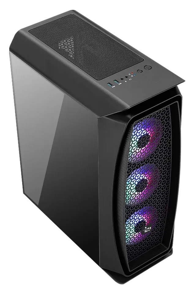ПК IRU Game 520B5 MT Ryzen 5 5600X 3.7 16Gb SSD1Tb RTX3060Ti 8Gb Windows 10 Home Single Language 64 GbitEth 650W черный RUS 1639151 - фото 3