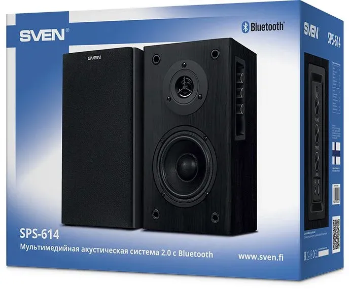 Колонки Sven АС SPS-614 2.0 черный 40Вт BT - фото 5