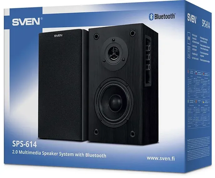 Колонки Sven АС SPS-614 2.0 черный 40Вт BT - фото 6