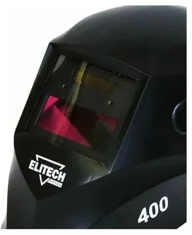 Маска сварщика Elitech 400 филь.:хамел. кл.:1/2/1/2 см.экр.90x35мм черный 199138 - фото 2