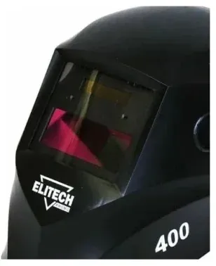 Маска сварщика Elitech 400 филь.:хамел. кл.:1/2/1/2 см.экр.90x35мм черный 199138 - фото 5