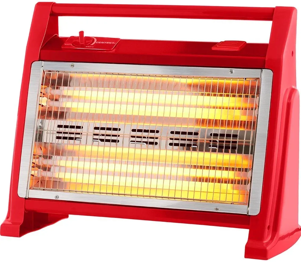 Обогреватель кварцевый Centek CT-6141 2000Вт красный/серый - фото 1