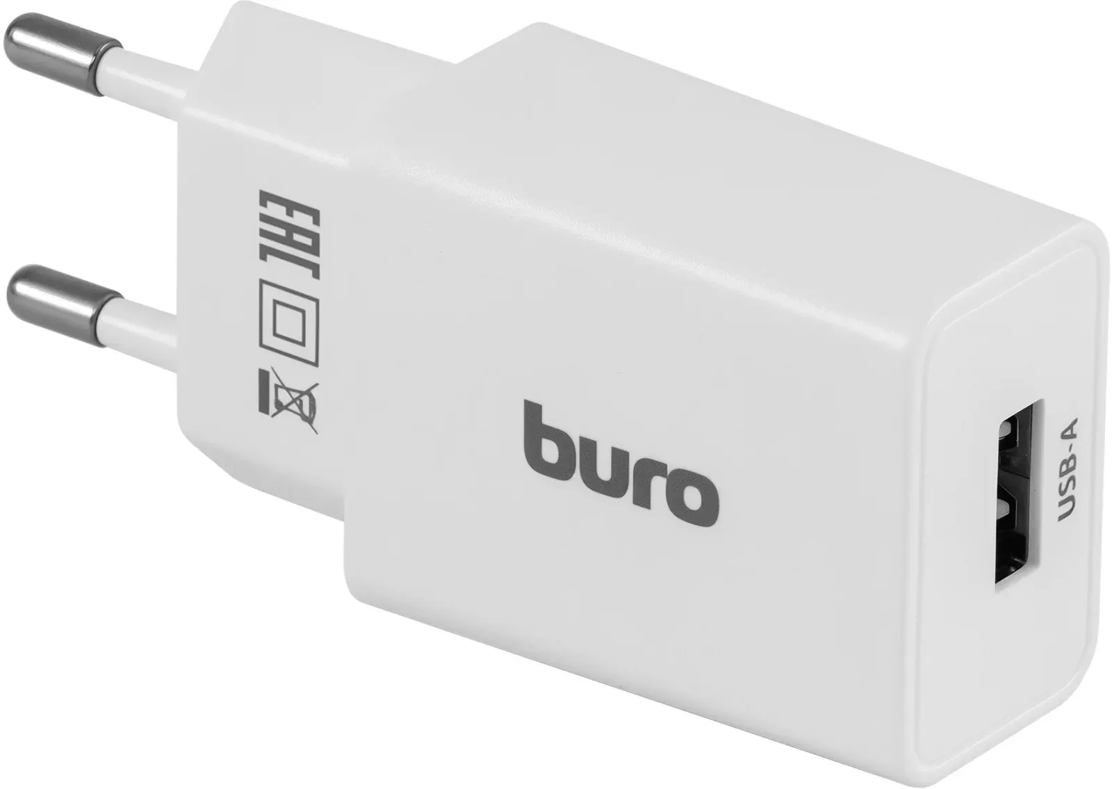 Сетевое зар./устр. Buro BUWA1 10.5W 2.1A USB-A универсальное белый BUWA10S100WH - фото 4