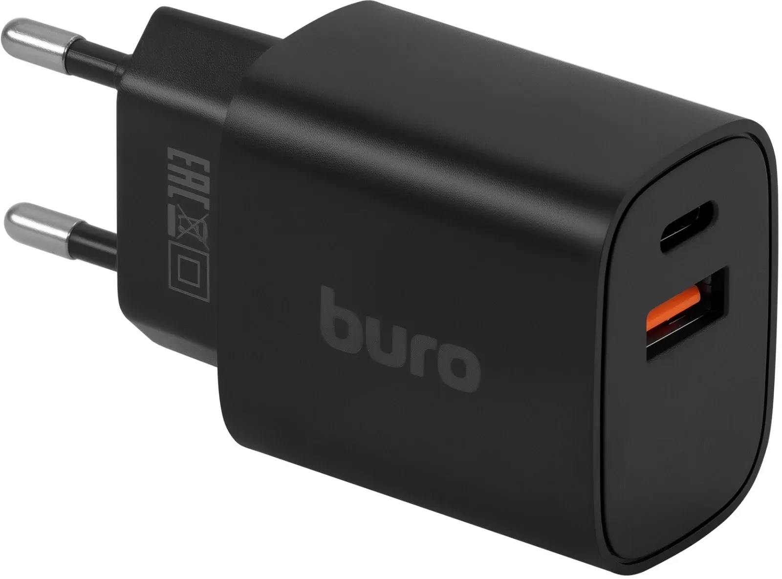 Сетевое зар./устр. Buro BUWD1 20W 3A PD+QC USB-C/USB-A универсальное черный BUWD18P110BK - фото 4
