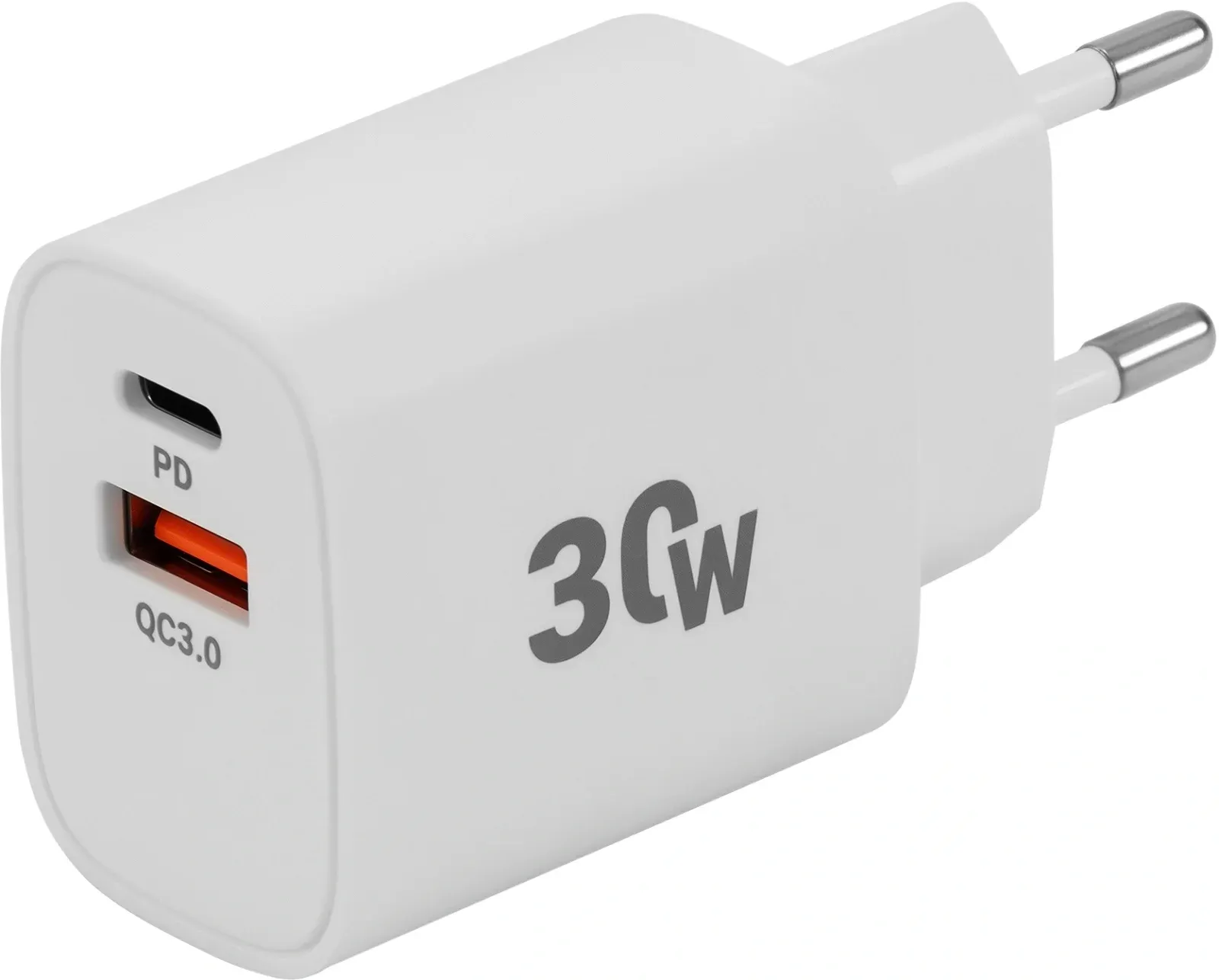 Сетевое зар./устр. Digma DGW3D 30W 3A PD+QC USB-C/USB-A универсальное белый DGW3D0F110WH - фото 5