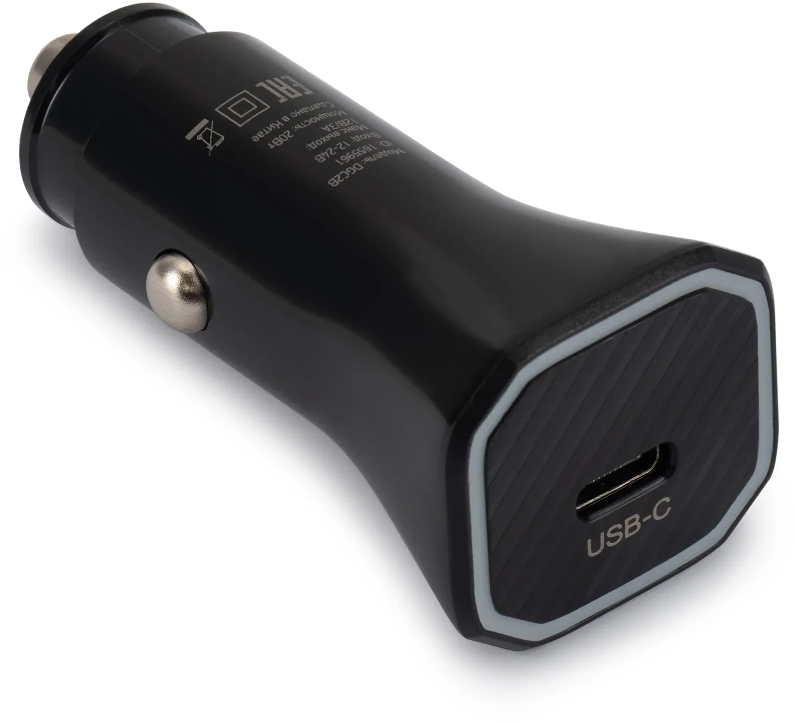 Автомобильное зар./устр. Digma DGC2B 20W 3A PD USB-C универсальное черный DGC2B0F010BK - фото 3