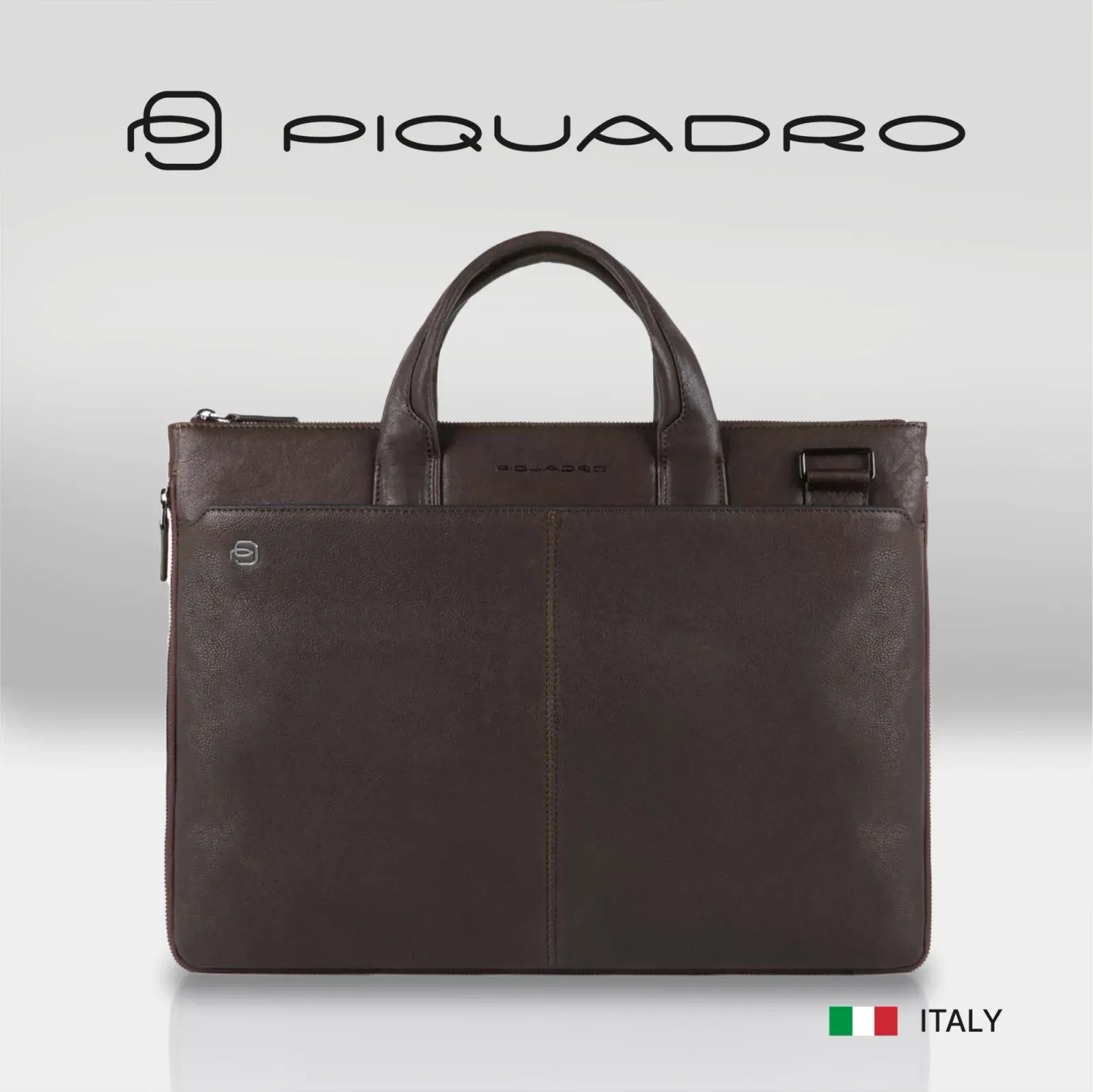 Деловая сумка Piquadro Black Square CA4021B3/TM с отделением для ноутбука 15.6 темно-коричневая натур.кожа - фото 6