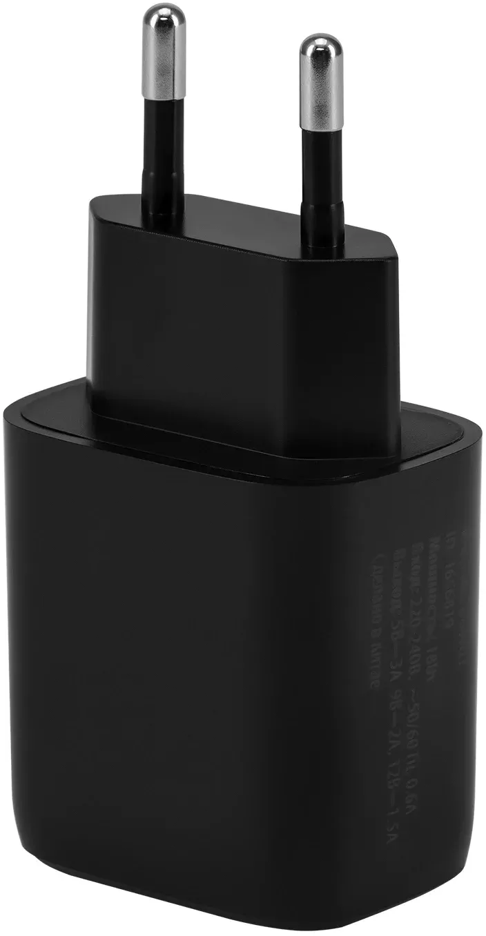 Сетевое зар./устр. Buro BUWG1 18W 3A QC USB-A универсальное черный BUWG18P100BK - фото 2