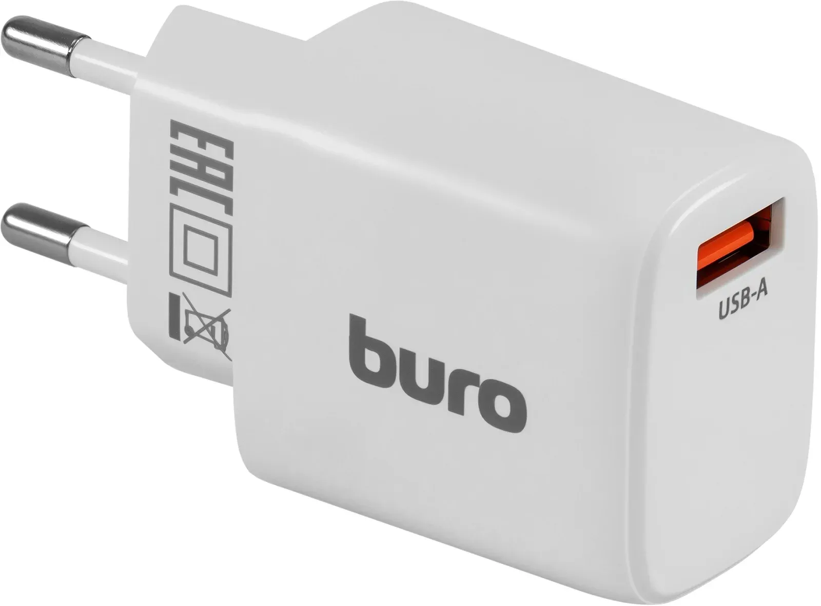 Сетевое зар./устр. Buro BUWG1 18W 3A QC USB-A универсальное белый BUWG18P100WH - фото 4