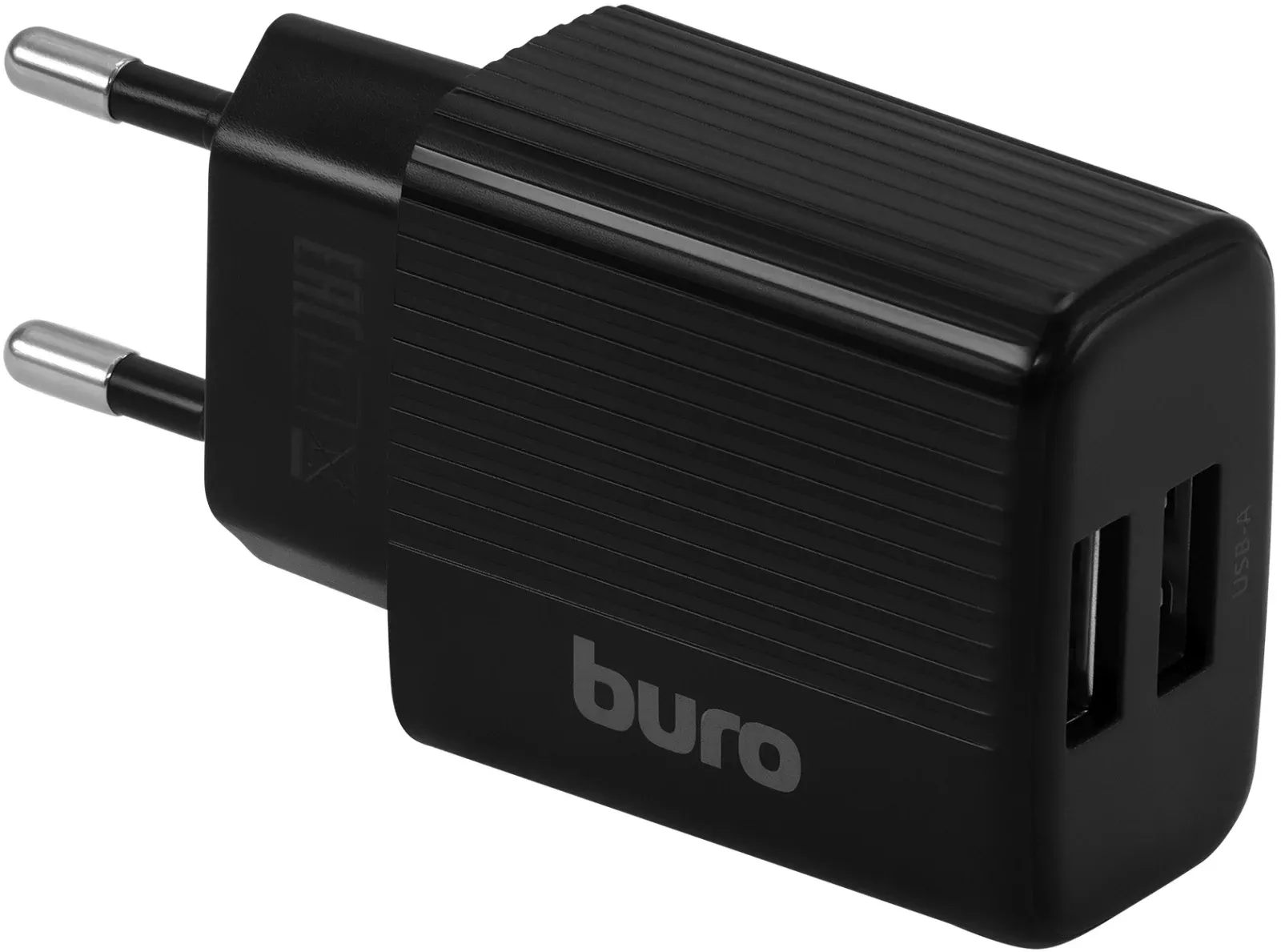 Сетевое зар./устр. Buro BUWE1 10.5W 2.1A 2xUSB универсальное черный BUWE10S200BK - фото 4