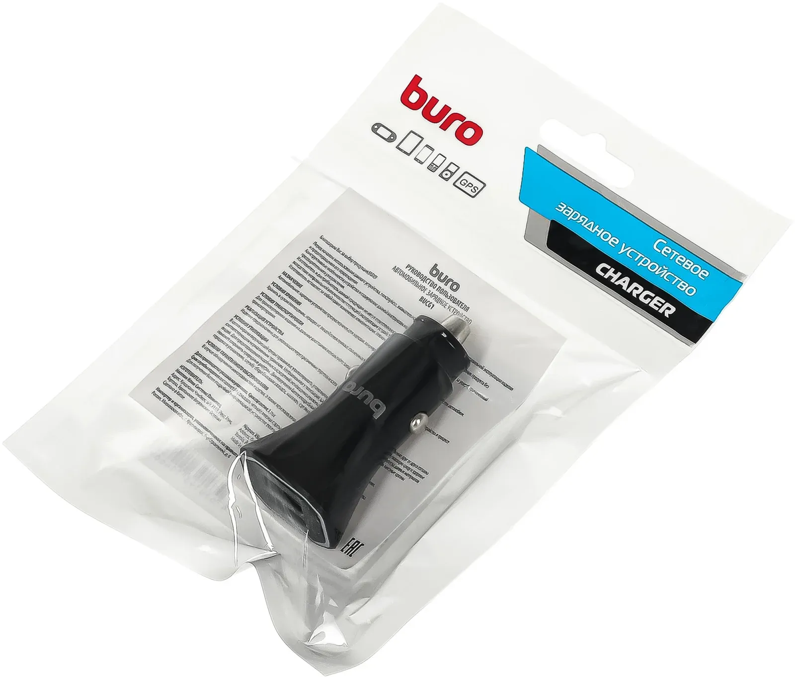 Автомобильное зар./устр. Buro BUCG1 15.5W 3.1A 2xUSB универсальное черный BUCG15S200BK - фото 7