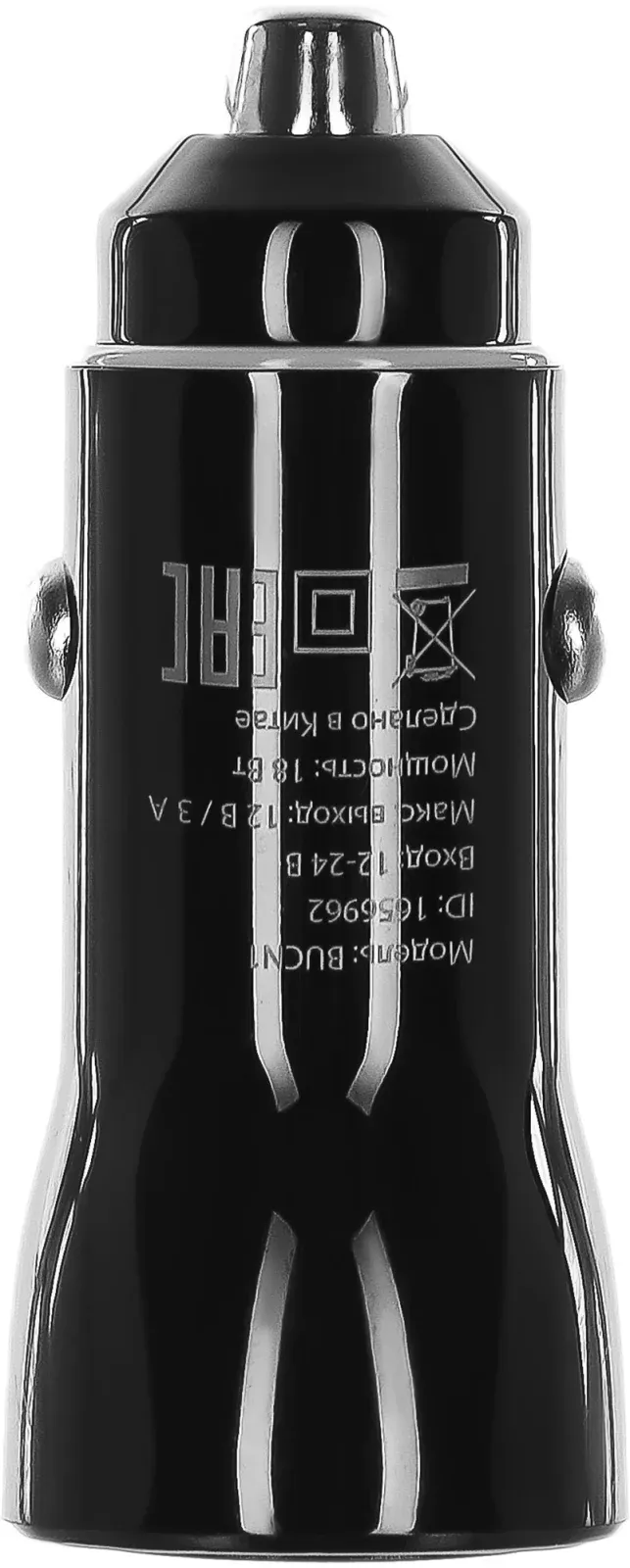 Автомобильное зар./устр. Buro BUCN1 18W 3A PD+QC USB-C/USB-A универсальное черный BUCN18P110BK - фото 3