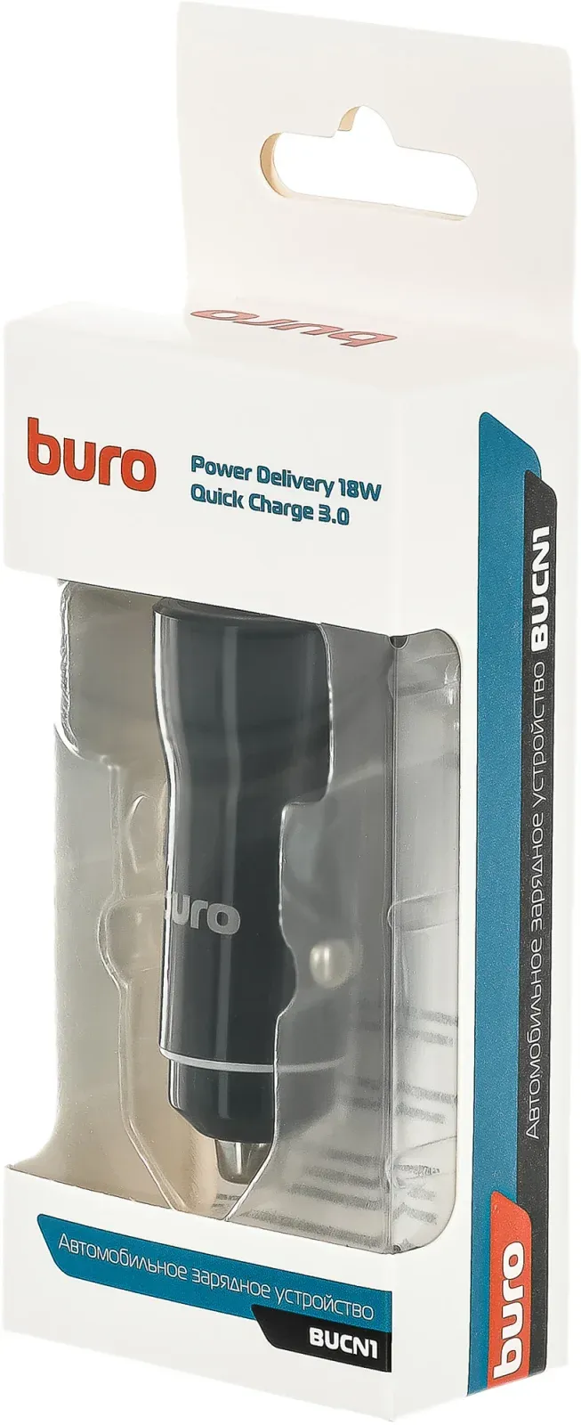 Автомобильное зар./устр. Buro BUCN1 18W 3A PD+QC USB-C/USB-A универсальное черный BUCN18P110BK - фото 7