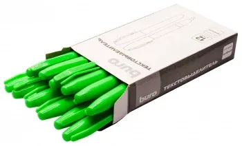 Текстовыделитель Buro Base скошенный пиш. наконечник 1-4мм зеленый коробка - фото 8