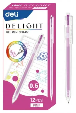 Гелевые ручки DELI EG118-PK - фото 2