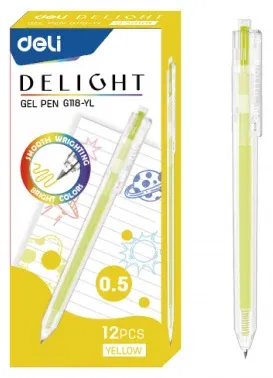 Гелевые ручки DELI EG118-YL - фото 2