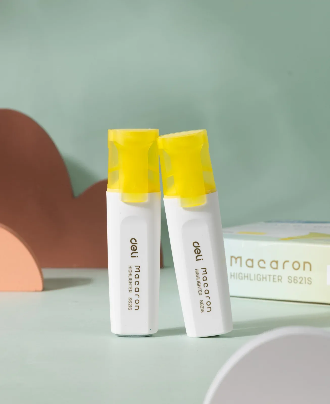 Текстовыделитель Deli ES621Syellow Macaron скошенный пиш. наконечник 1-5мм желтый - фото 7