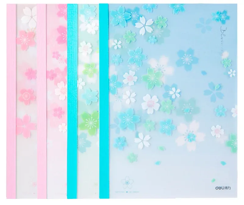 Тетрадь Deli SAKURA WPA540 A5 40л линейка ассорти - фото 1