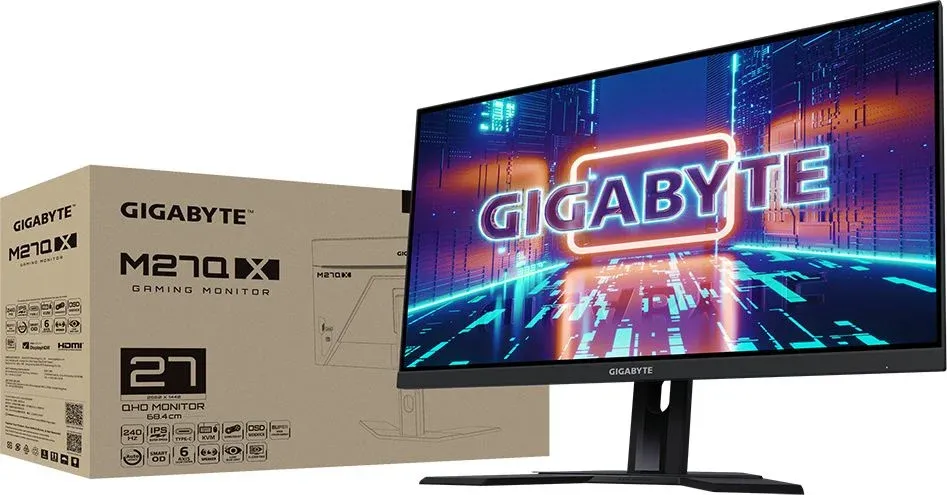 Монитор Gigabyte 27 M27Q X черный IPS LED 0.5ms 16:9 HDMI M/M полуматовая HAS 350cd 178гр/178гр 2560x1440 240Hz FreeSync Premium DP 2K USB 5.2кг - фото 7
