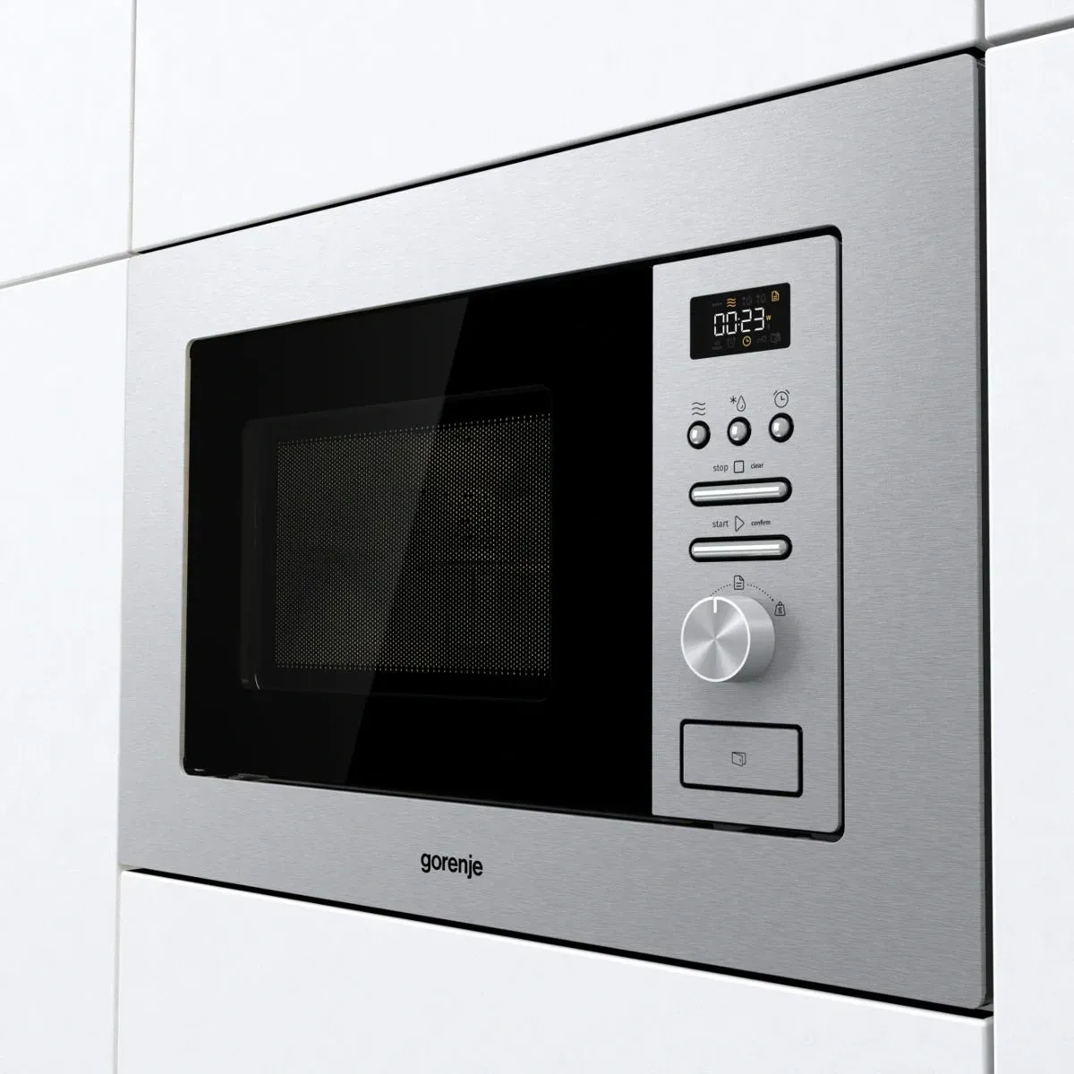 Микроволновая печь Gorenje BM201AG1X 20л. 800Вт нержавеющая сталь встраиваемая, 20 л - фото 3