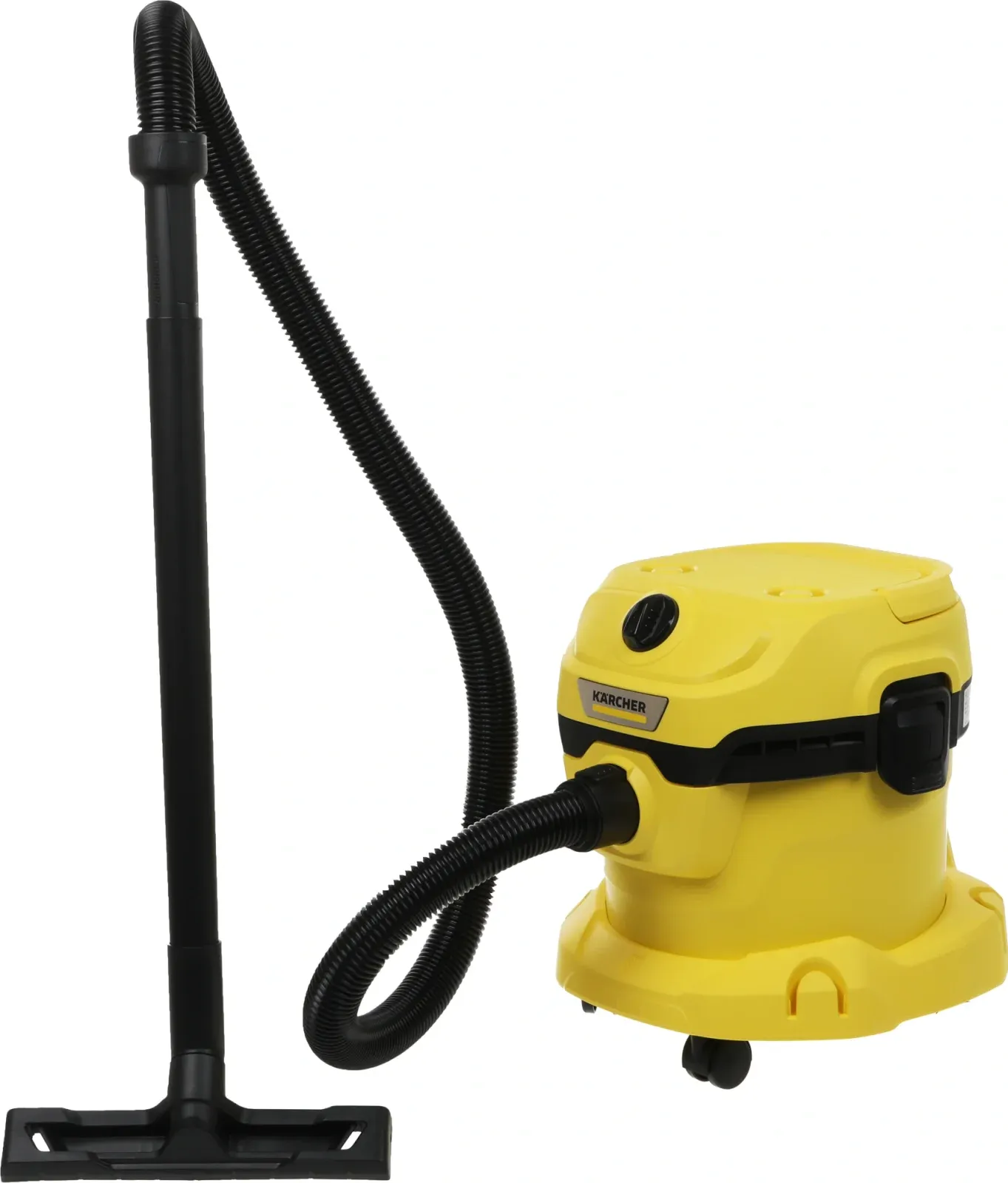 Строительный пылесос Karcher WD 2 Plus V-12/4/18 1000Вт уборка: сухая/влажная/выдув/сбор воды желтый - фото 4