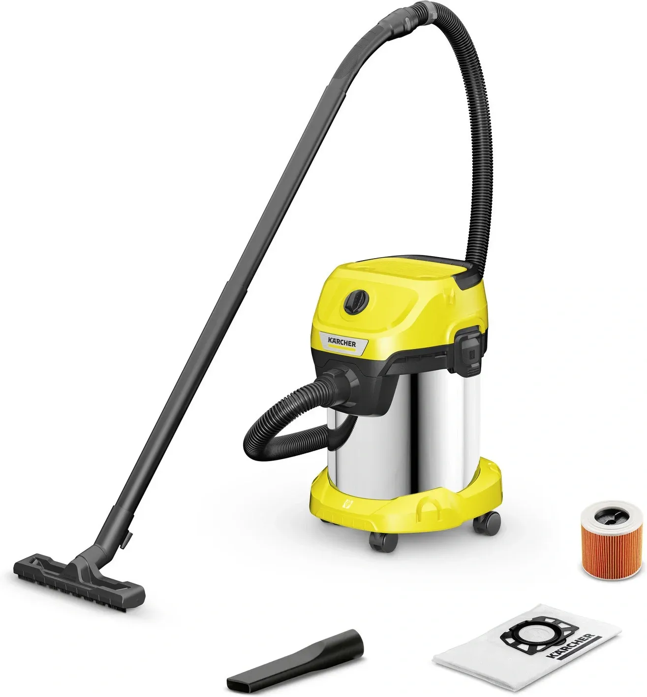 Строительные пылесосы KARCHER WD 3 S V-17/4/20 - фото 1