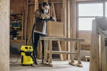 Строительный пылесос Karcher WD 3 P V-17/4/20 1000Вт уборка: сухая/сбор воды/выдув желтый - фото 8