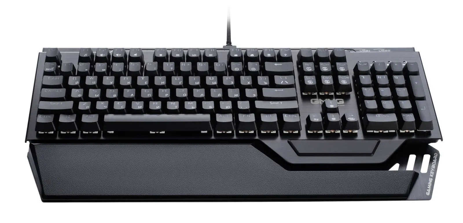 Клавиатура GMNG 985GK механическая черный USB Multimedia for gamer LED подставка для запястий 1677413 кабель 1.8м - фото 3