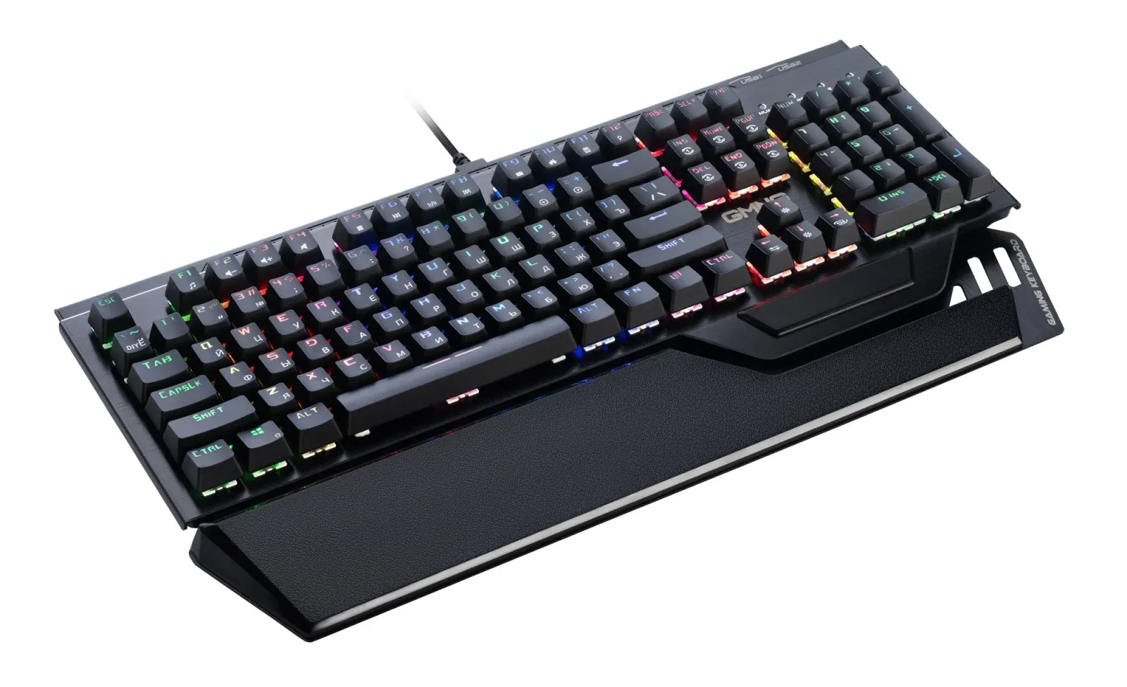 Клавиатура GMNG 985GK механическая черный USB Multimedia for gamer LED подставка для запястий 1677413 кабель 1.8м - фото 6