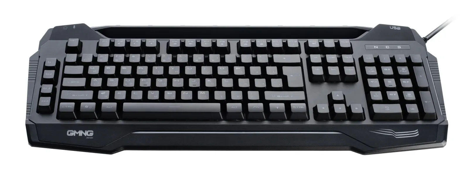Клавиатура GMNG 975GK черный USB Multimedia for gamer LED 1677429 кабель 1.8м - фото 3